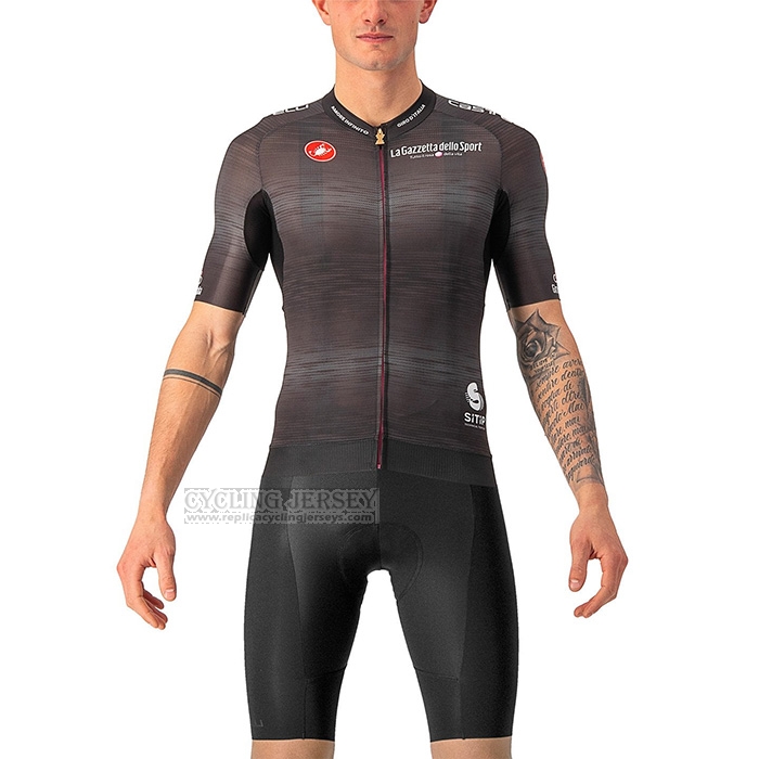 2022 Cycling Jersey Giro d'Italia Brown Short Sleeve and Bib Short